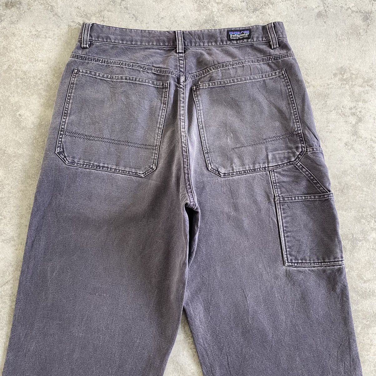 Patagonia Vintage Patagonia Faded Petrol Blue Carpenter Work Pants Size US 31 - 13 Thumbnail
