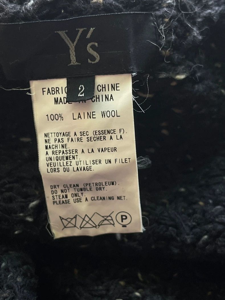 Y's Y's Variegated wool lapel long-sleeve loose casual knit ca Size US M / EU 48-50 / 2 - 9 Thumbnail