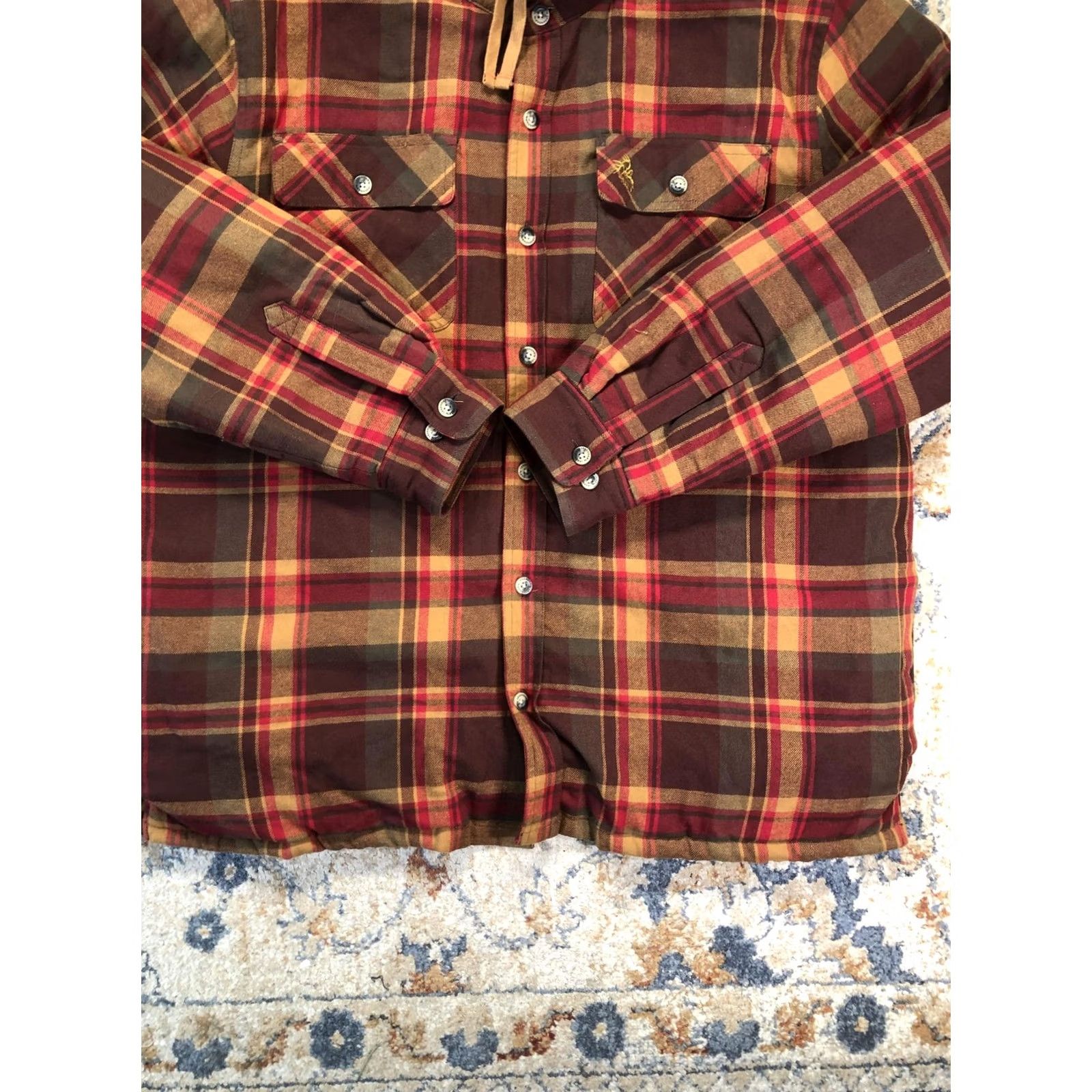 Vintage Legendary Whitetails Jacket Mens 2XL Brown Plaid Flannel Hooded Lined Outdoor Style Parka Jacket Size US XXL / EU 58 / 5 - 5 Thumbnail