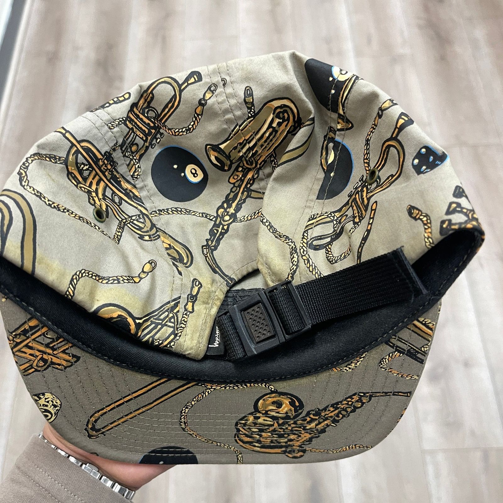 Stussy Vintage 2000s Stussy Trumpet 5 Panel Camp Hat Cap Strapback Size ONE SIZE - 4 Thumbnail