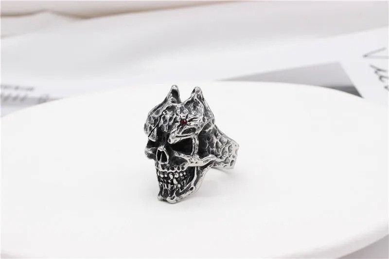 Jewelry Skeleton Design Dark Style Ring Size ONE SIZE - 3 Thumbnail