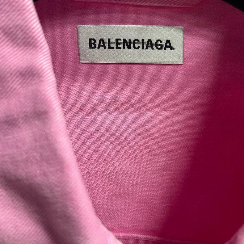 Balenciaga Balenciaga latest pink solid color front logo letter printe Size US S / EU 44-46 / 1 - 2 Thumbnail