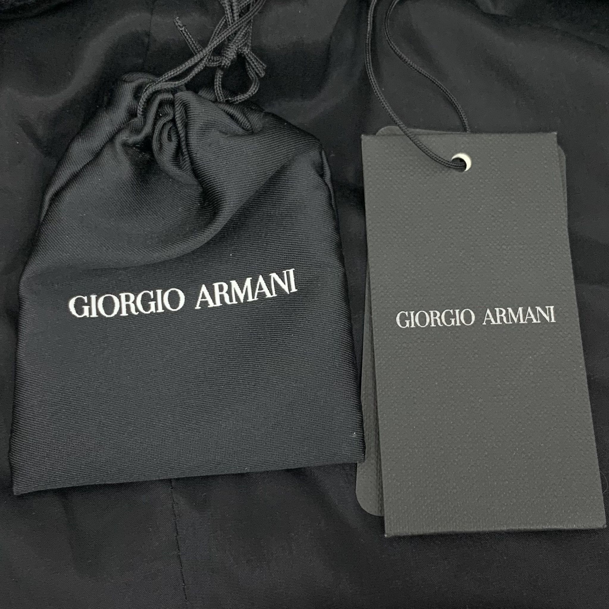Armani Armani Black Wool Blazer (48R) Size 48R - 6 Thumbnail