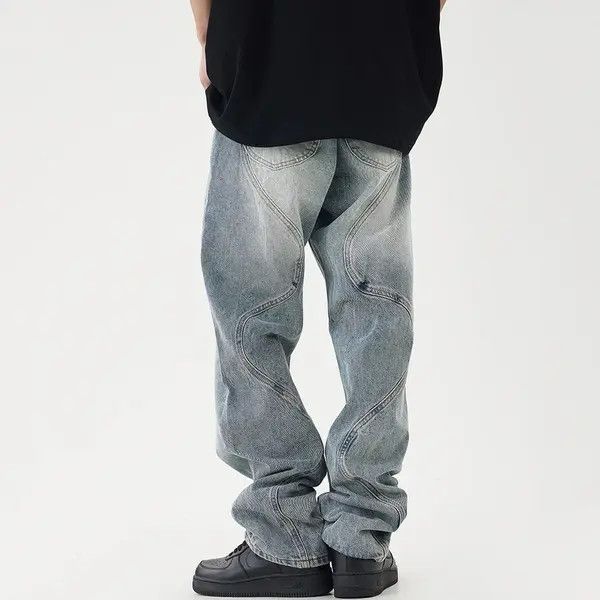 VIBE Street 90’s hiphop washed skateboard hip-hop jeans Size US 34 / EU 50 - 8 Thumbnail