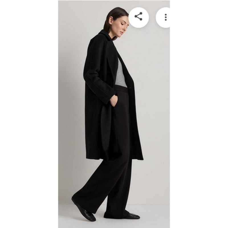 Quince Quince Italian Wool Cashmere Double-Breasted Coat Size S NWT Size S / US 4 / IT 40 - 3 Thumbnail
