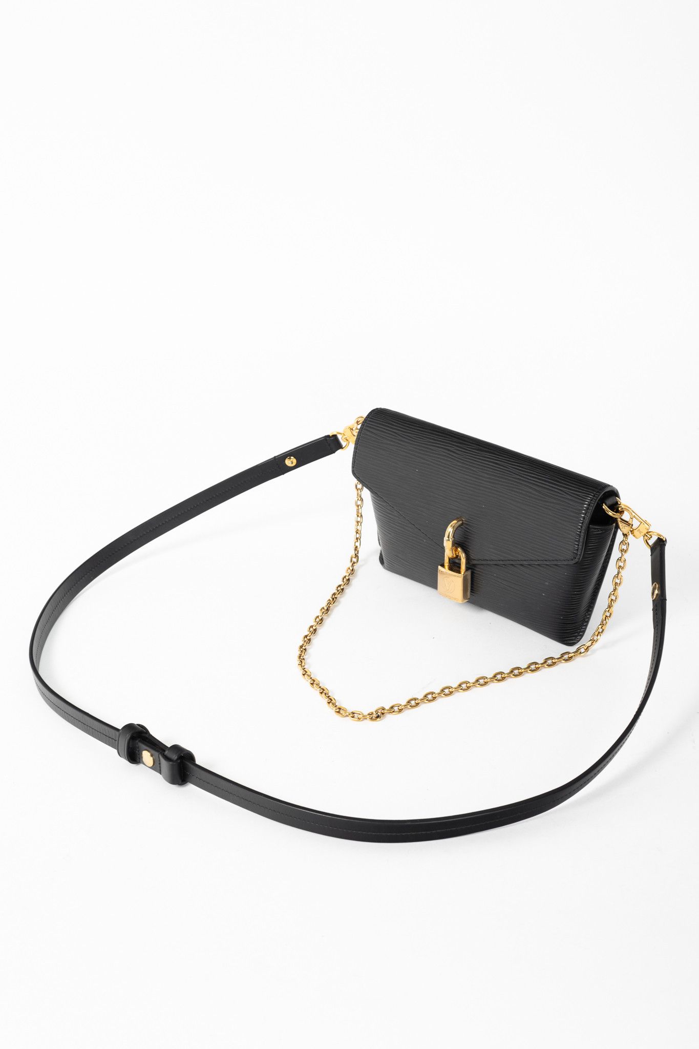 Louis Vuitton Louis Vuitton Padlock on Strap Black Epi Crossbody Belt Bag Size ONE SIZE - 4 Thumbnail