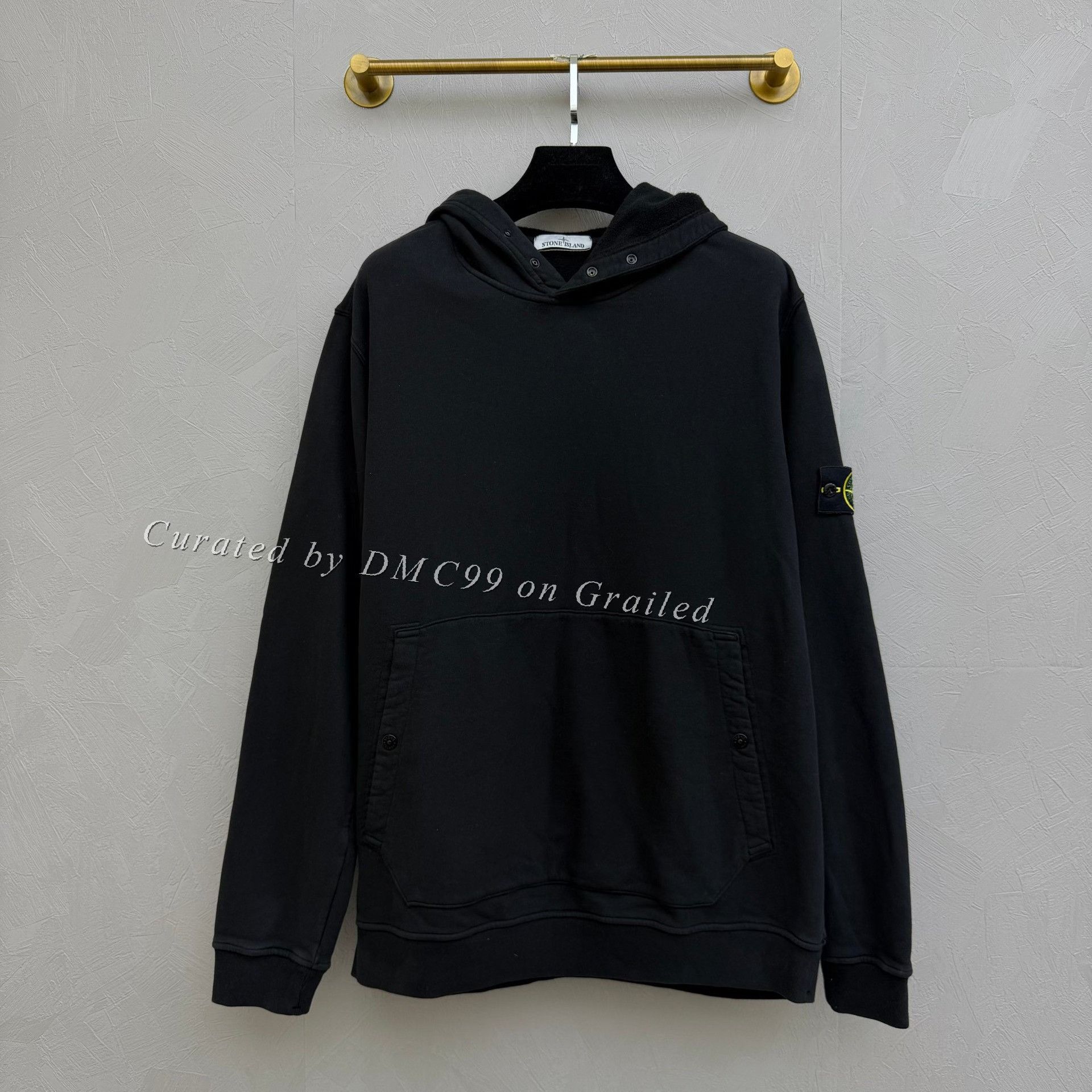 Stone Island Stone Island Henry Collar Logo Hoodie Size US XXL / EU 58 / 5 - 1 Thumbnail