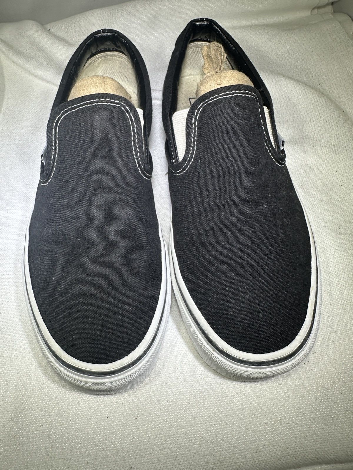 Vans VANS Black Canvas Slip On Men's (7.5 )Women's (9) Size US 9 / IT 39 - 2 Thumbnail