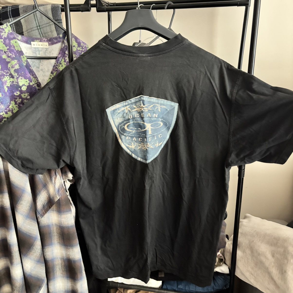 Vintage Vintage 80’s Ocean Pacific USA Surf Boxy T-Shirt Grunge Size US L / EU 52-54 / 3 - 2 Thumbnail