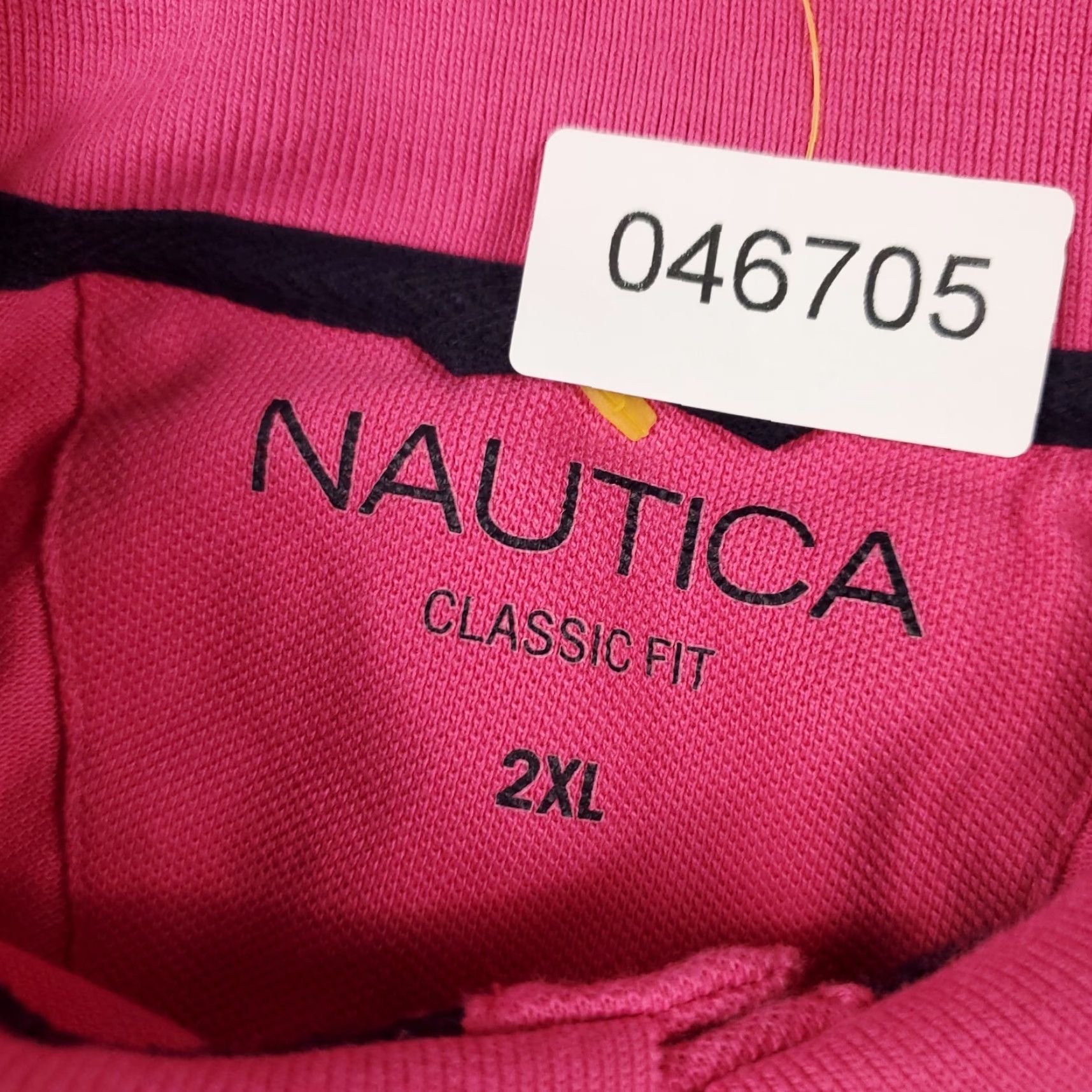 Nautica Nautica Polo Shirt Mens 2XL Pink Solid Short Sleeve Collared Button-Front Casual Adult Polo Mens Pink 2XL Size US XXL / EU 58 / 5 - 7 Thumbnail