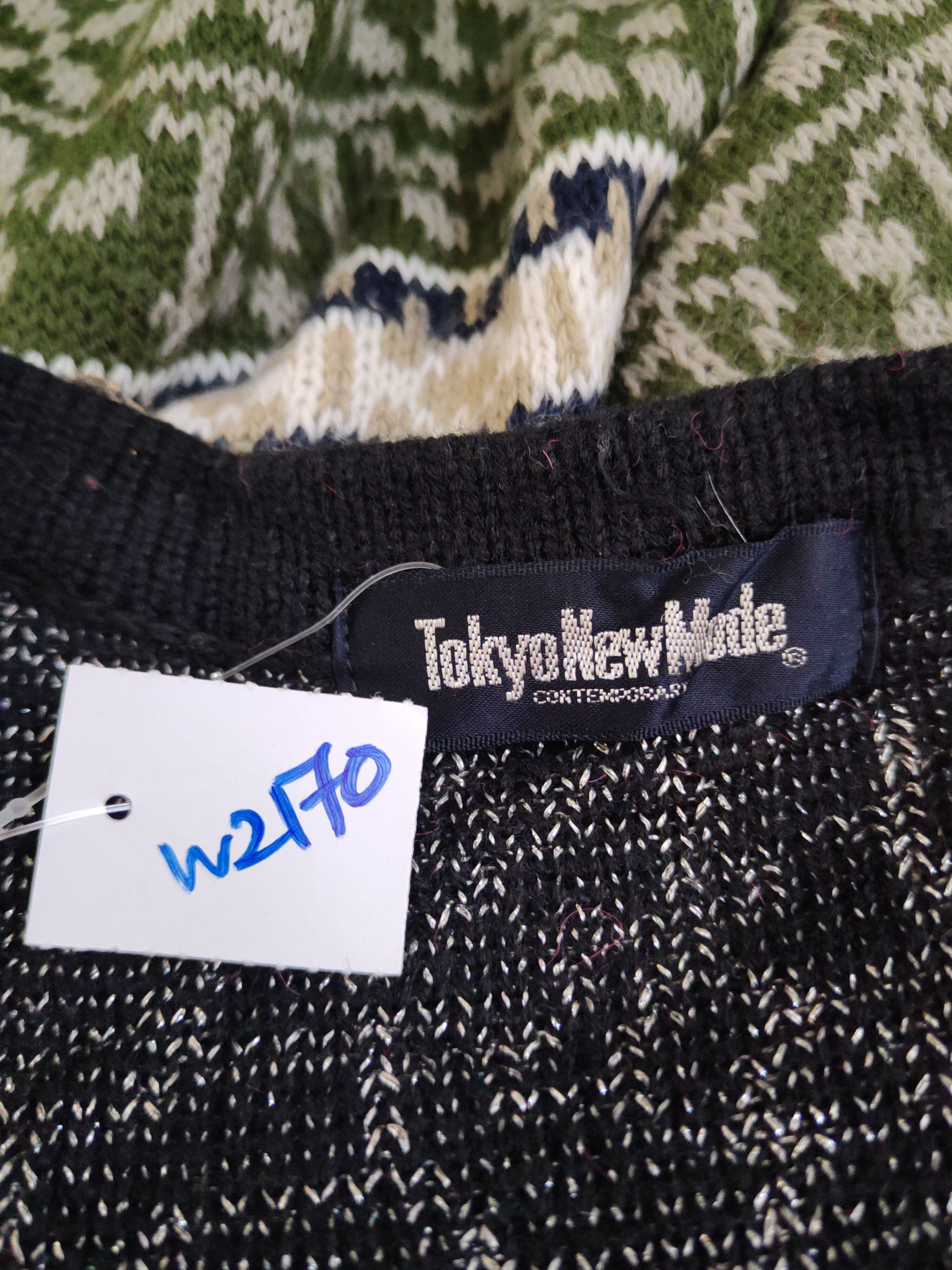 Homespun Knitwear Tokyo New Mode Black Knitwear Cardigan #W2170 Size US M / EU 48-50 / 2 - 11 Thumbnail