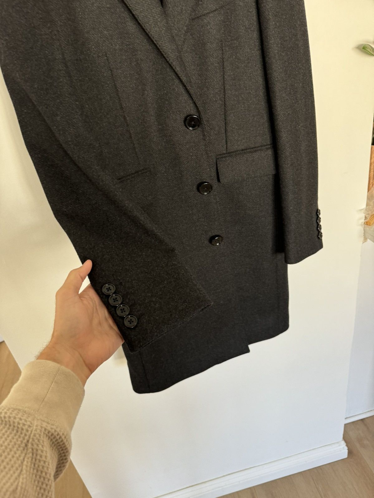 Celine × Hedi Slimane Cashmere Chesterfield Coat Size US M / EU 48-50 / 2 - 5 Thumbnail