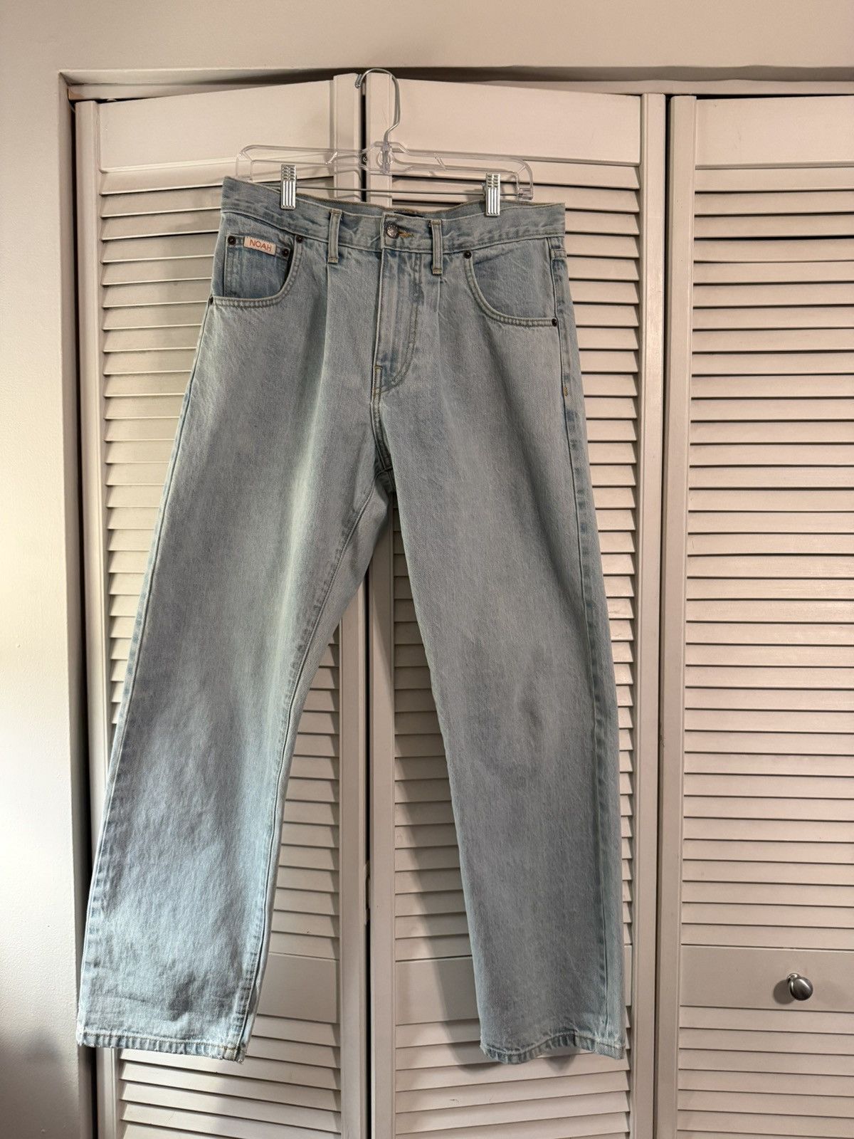 Noah Noah Pleated Jeans Light Wash Selvedge | Grailed