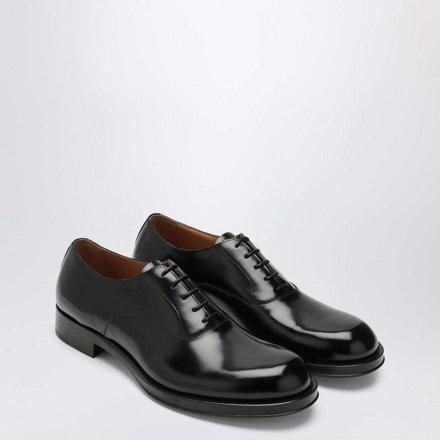 Dries Van Noten o1d2blof0226 Leather Lace-Up Shoes in Black Size US 8 / EU 41 - 2 Thumbnail