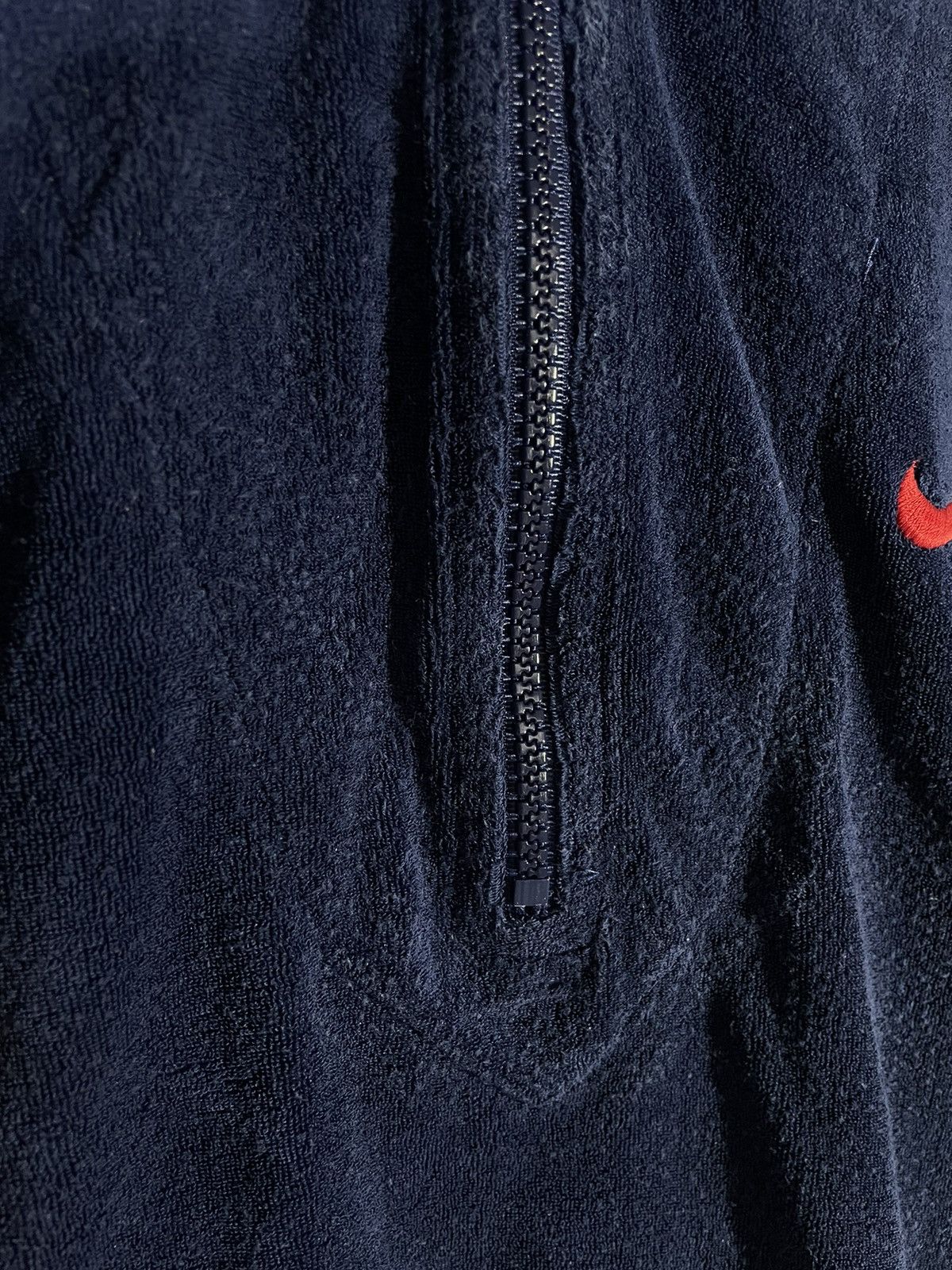 Nike × Vintage Nike Vintage Rare Women 1/2 Zip Velour Sweatshirt Size M Size M / US 6-8 / IT 42-44 - 5 Thumbnail