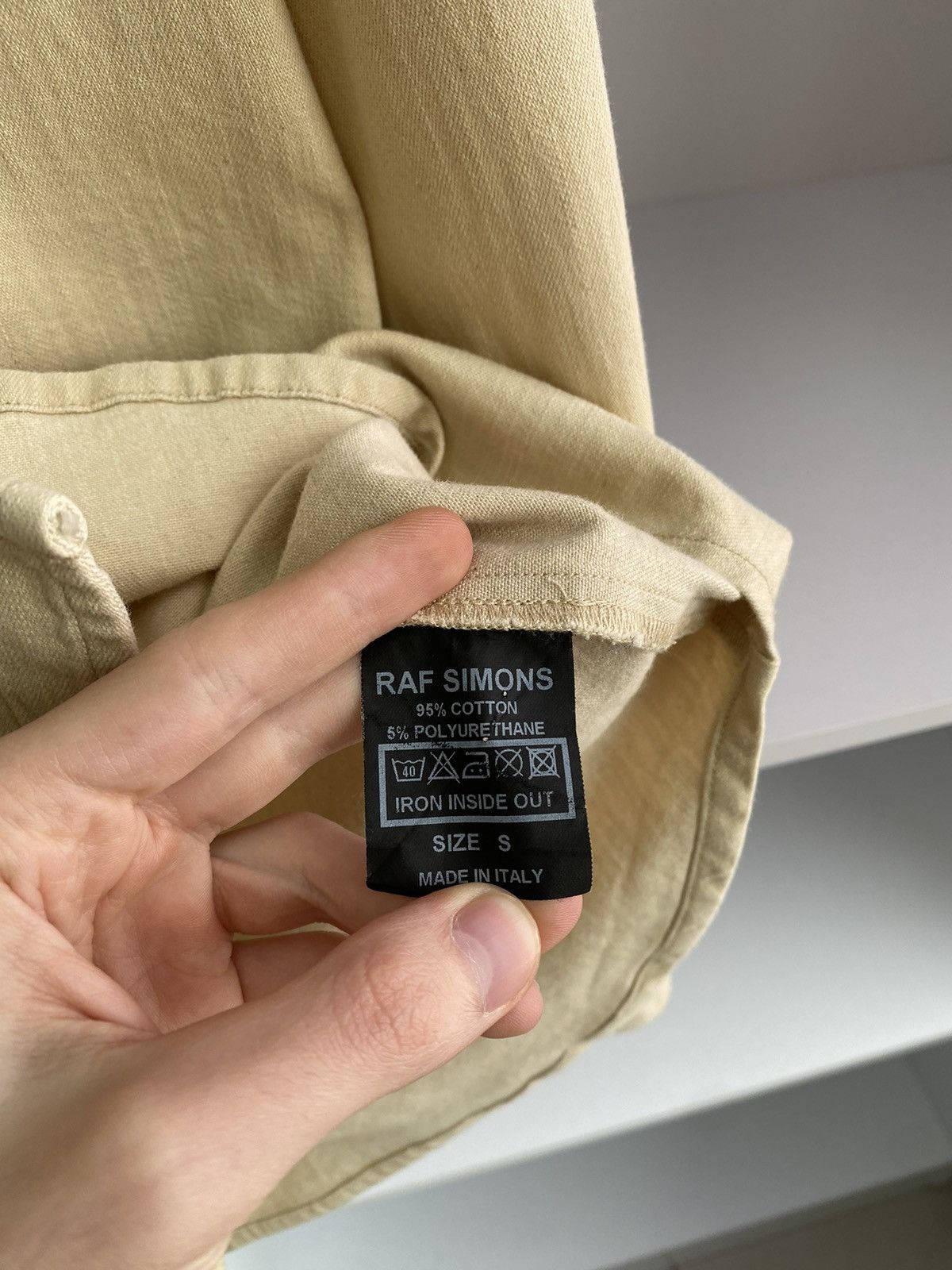 Raf Simons × Vintage Vintage Raf Simons 15SS Two Pocket RS Walker Patch Shirt Size US L / EU 52-54 / 3 - 16 Thumbnail