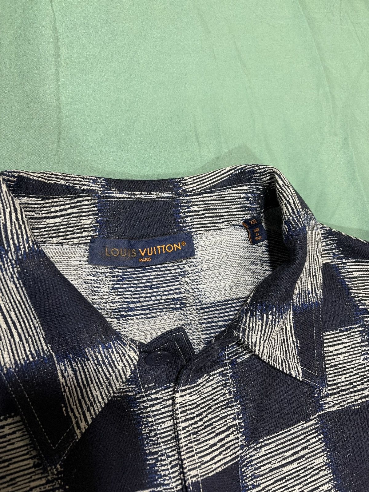 Louis Vuitton Authentic Louis Vuitton Damier Wool Overshirt Sz.58 NWT Size US XXL / EU 58 / 5 - 4 Thumbnail