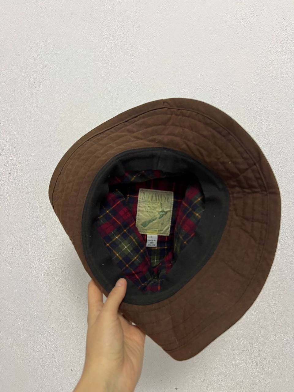 Barbour Vintage Backhouse Barbour Fedora Hat Wax Light Brown sz L Size ONE SIZE - 6 Thumbnail