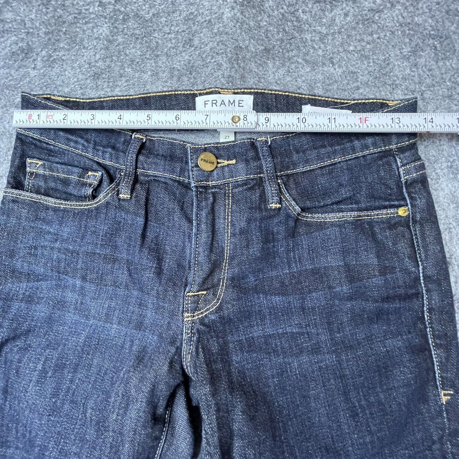 Frame Frame Denim Jeans Womens 27 Le Skinny De Jeanne Dark Size 27" / US 4 / IT 40 - 8 Thumbnail
