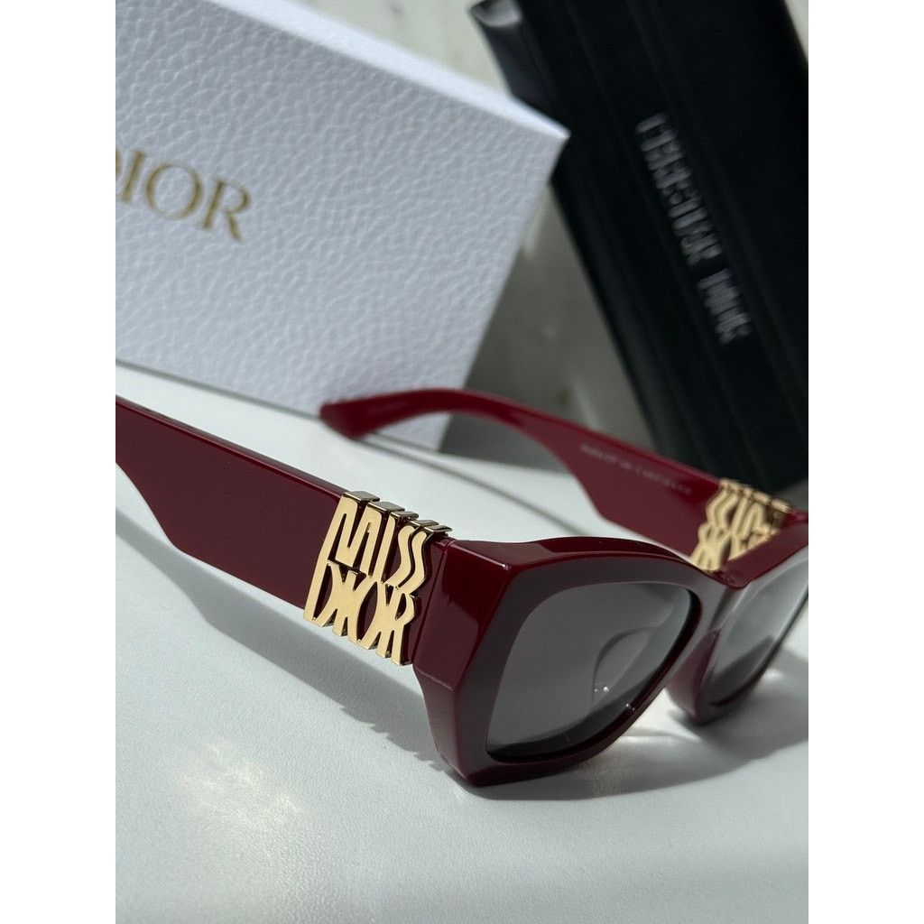 Dior NEW Dior MissDior S1F Cat Eye Sunglasses Burgundy Red Size ONE SIZE - 5 Thumbnail