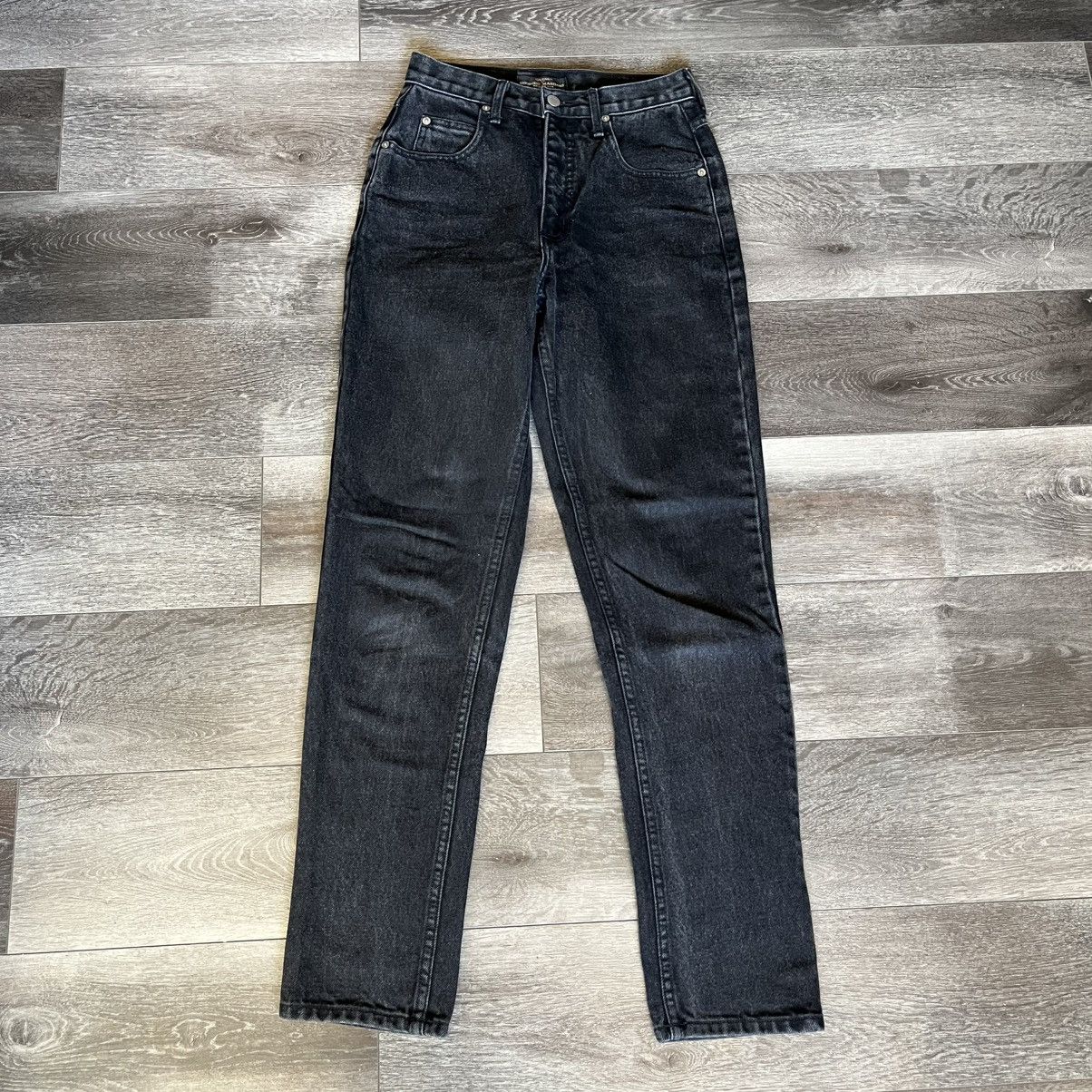 Guess Vintage 1990s Guess by Georges Marciano Black Denim Jeans Size US 28 / EU 44 - 2 Thumbnail