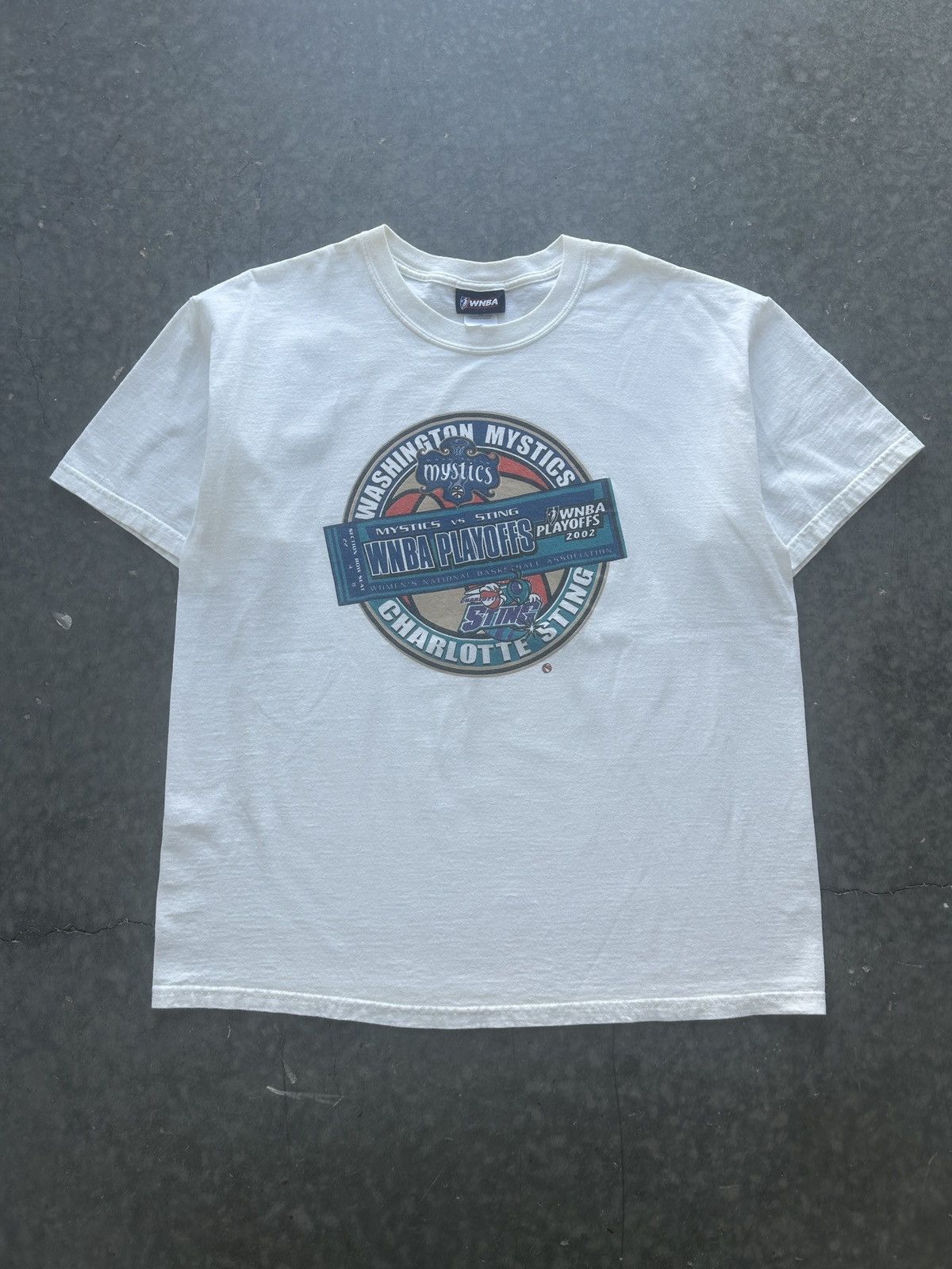 NBA Vintage 2002 WNBA Playoffs Graphic Tee Sting vs Mystics Size US XL / EU 56 / 4 - 2 Thumbnail