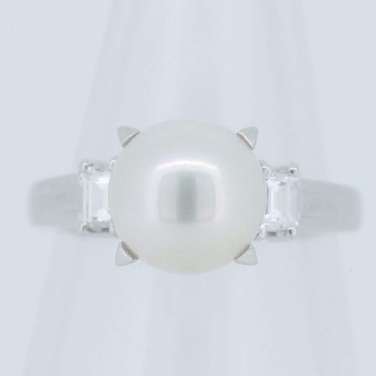 Other Tasaki Tasaki Pt900 Pearl Diamond Ring Metal Ring DUTY FREE for USA Size ONE SIZE - 1 Thumbnail