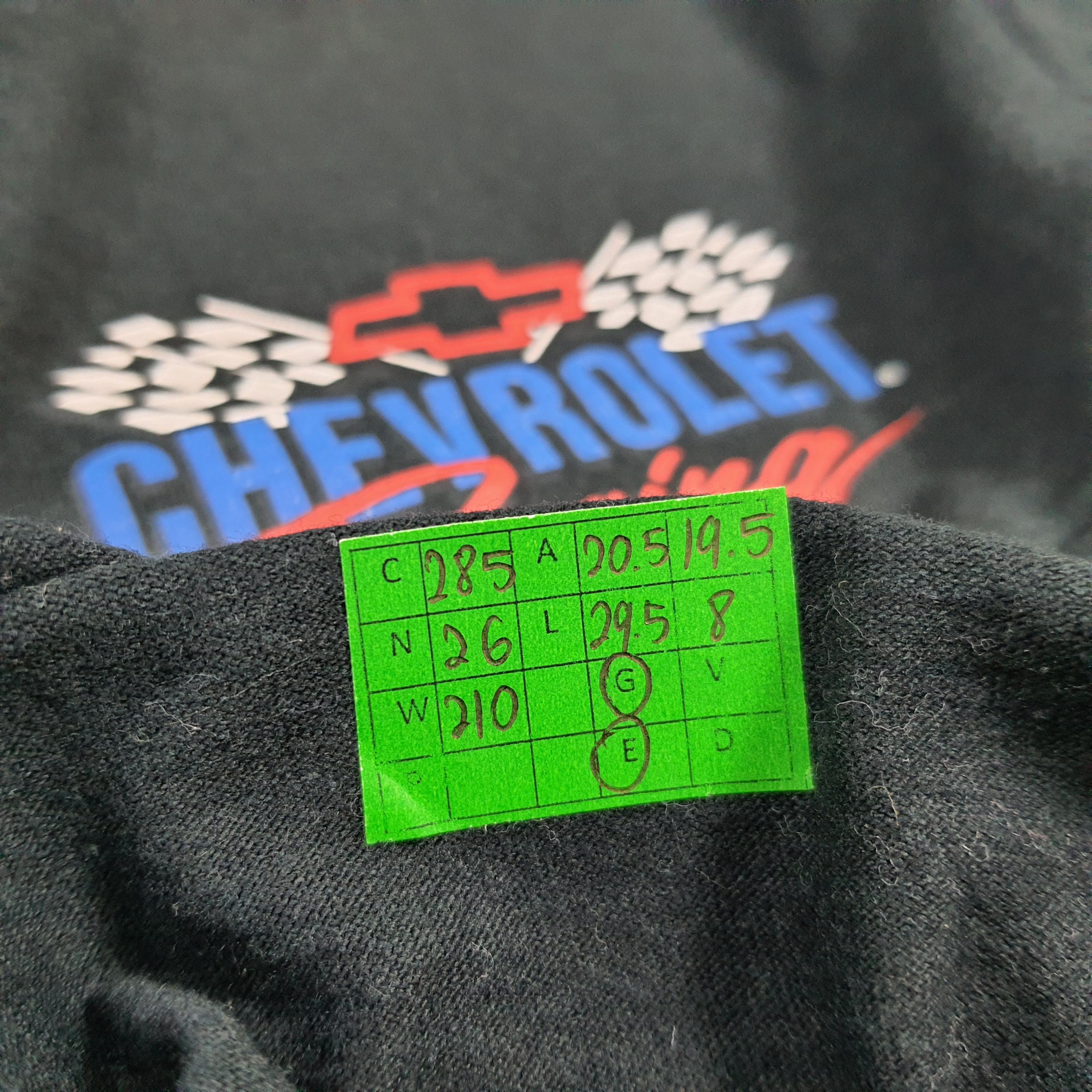 Fruit Of The Loom Vintage 90s Chevrolet Racing Single Stitch Tshirt C285N26 Size US M / EU 48-50 / 2 - 11 Thumbnail