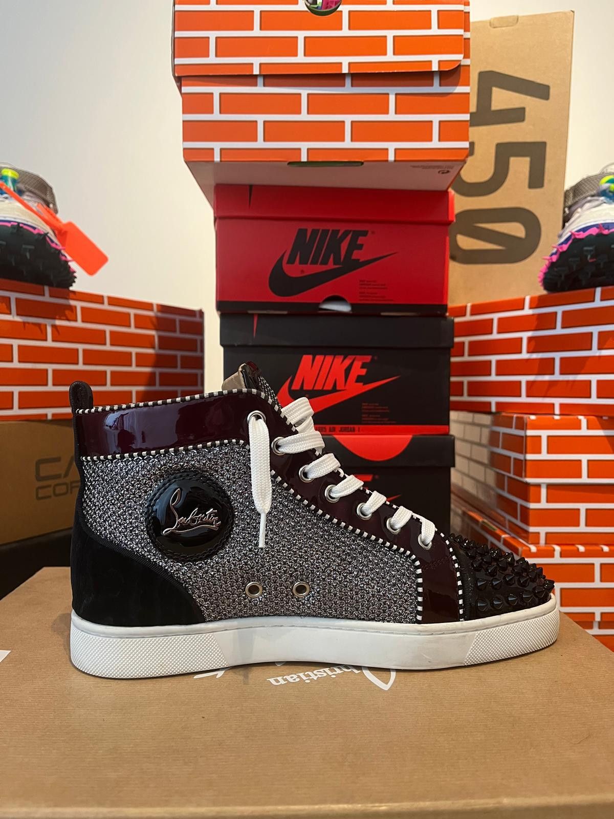 Christian Louboutin Christian Louboutin Woman’s High Top Trainers 39 1/2 Size US 8.5 / IT 38.5 - 8 Thumbnail