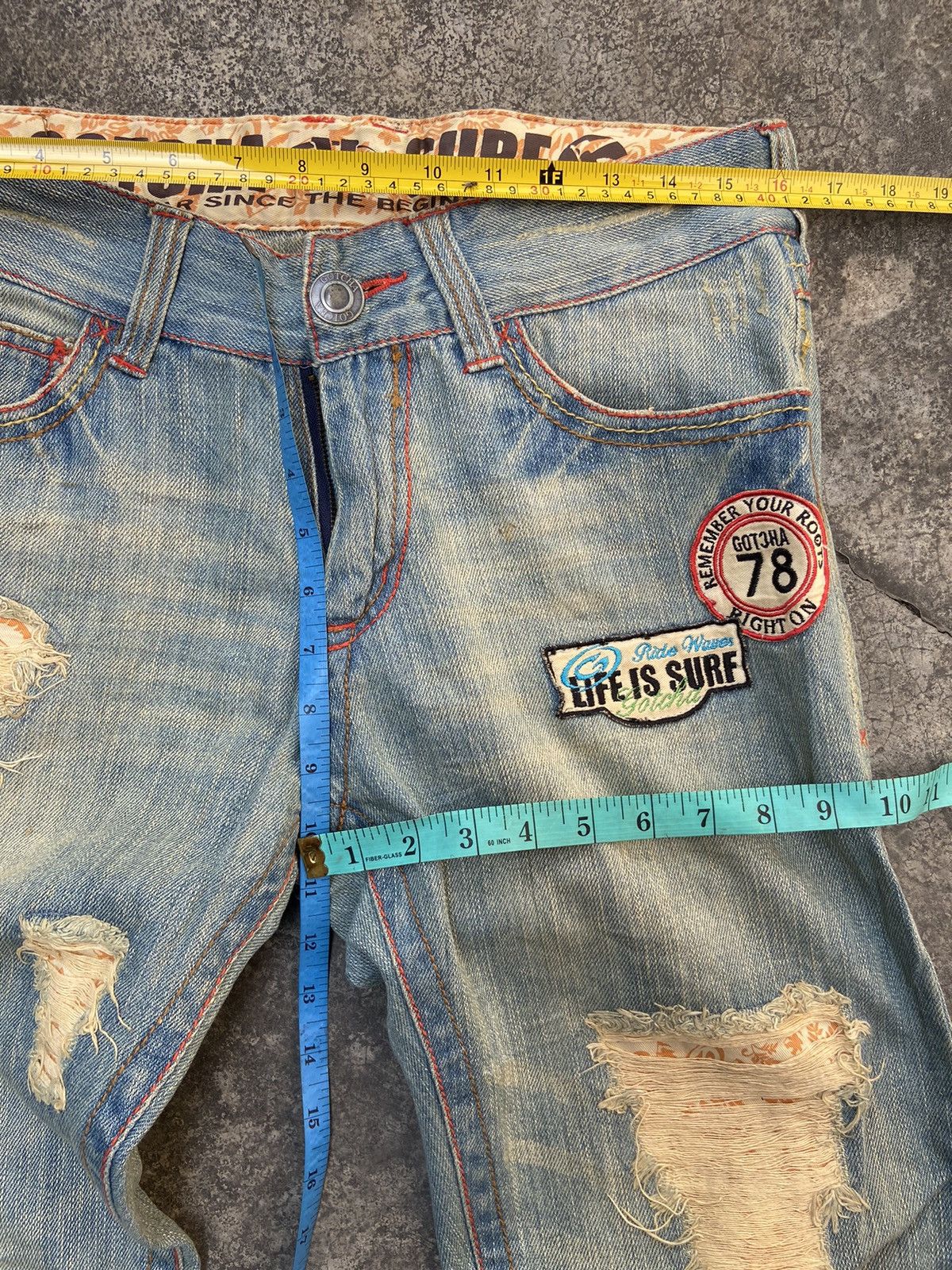 Gotcha Gotcha jeans distressed statement jeans Size US 32 / EU 48 - 12 Thumbnail