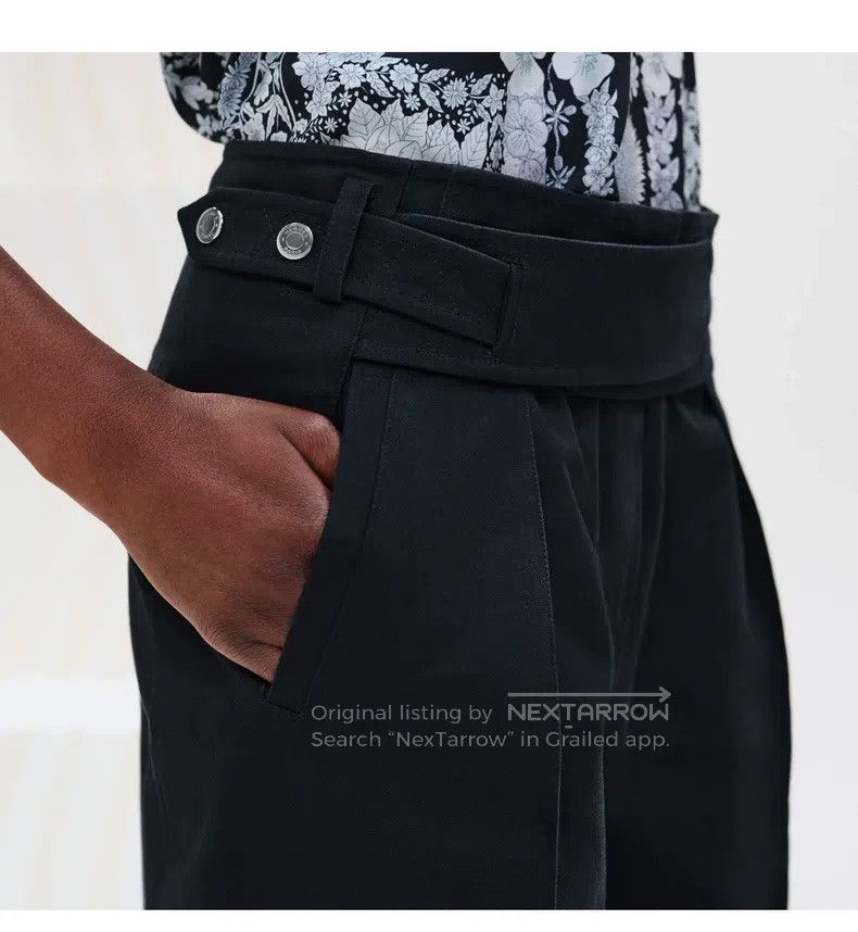 Hermes Hermes Women's pants - black, 100% pure cotton Size 24" / US 00 / IT 34 - 7 Thumbnail
