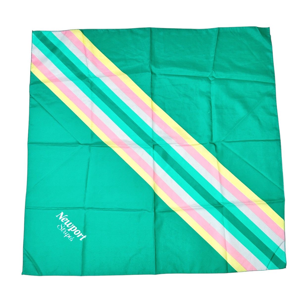 Vintage Vintage 80s Newport Stripes Cigarette Scarf Wrap Pastel Size ONE SIZE - 1 Thumbnail