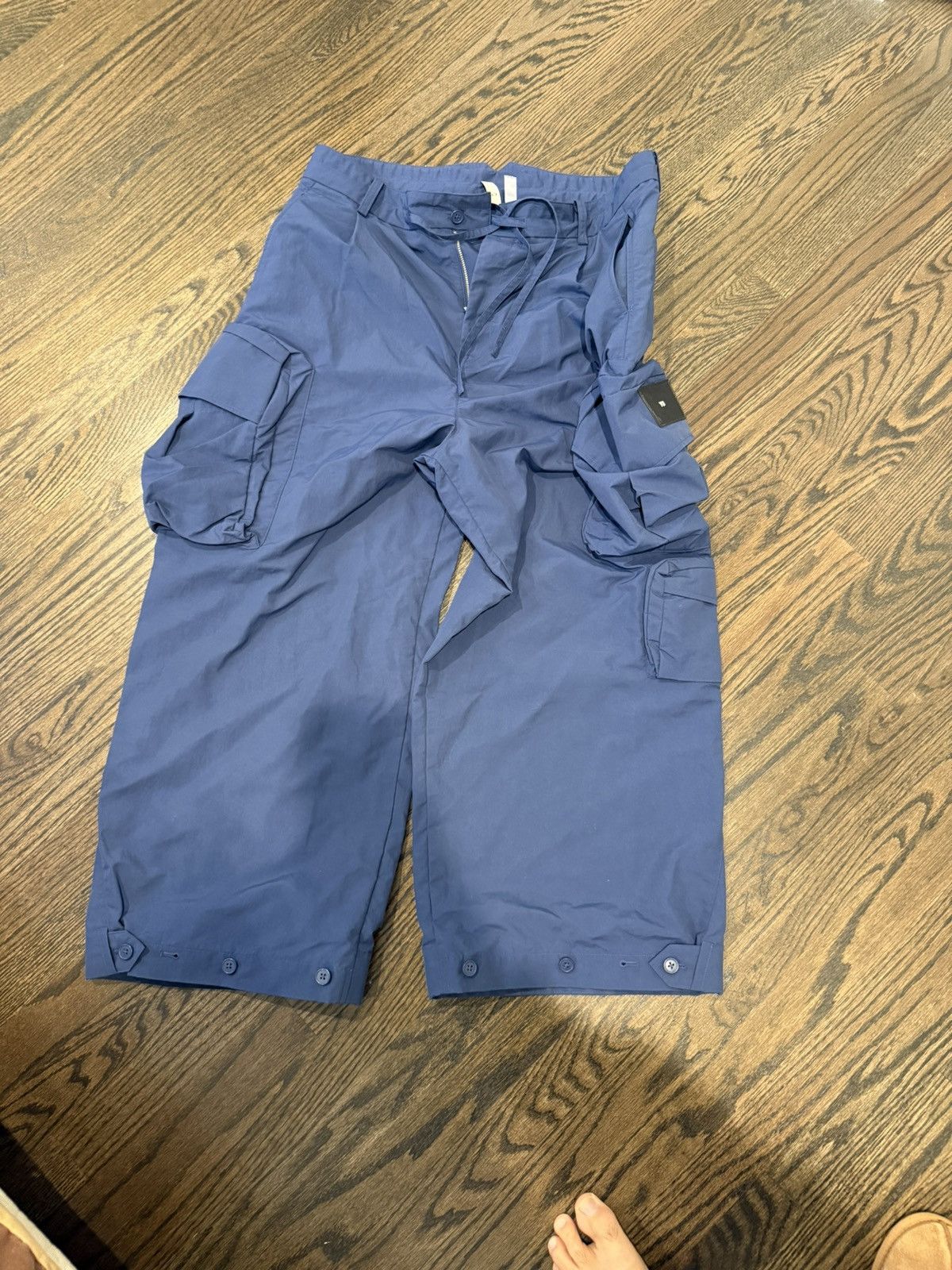 Y-3 Y-3 navy baggy cargo Size US 32 / EU 48 - 2 Thumbnail