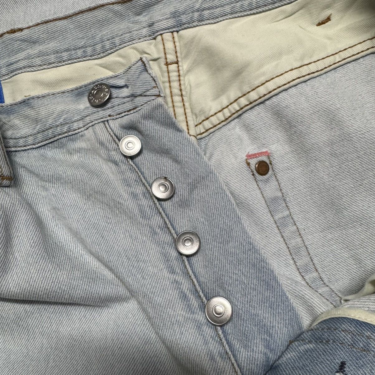 Acne Studios Acne Studios Log Lt Blue Denim Baggy Jeans Lightwash Size US 32 / EU 48 - 18 Thumbnail
