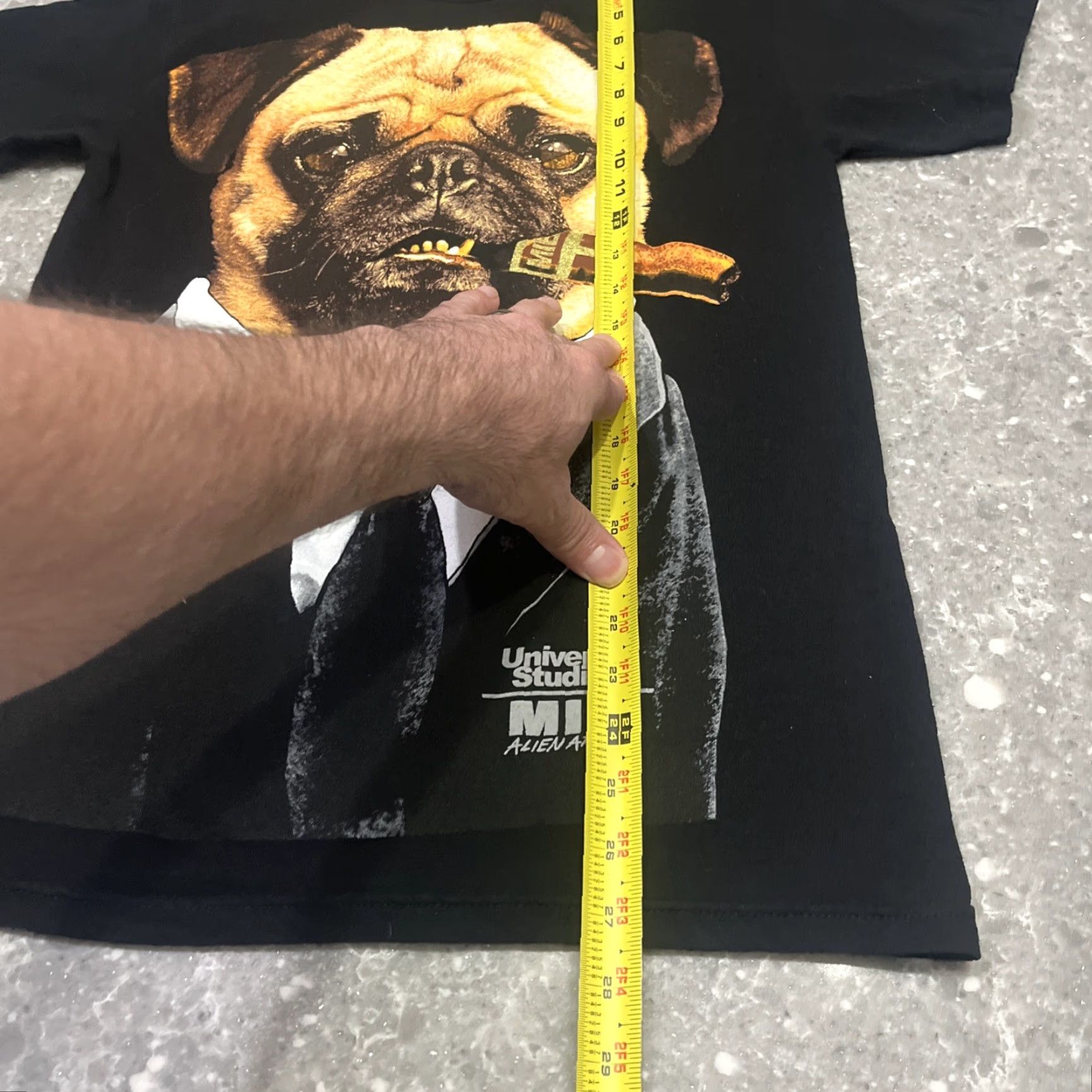 Vintage Universal Studios MIB Alien Attack Frank The Pug Smoking Cigar T-Shirt Size S Black Size US S / EU 44-46 / 1 - 6 Thumbnail