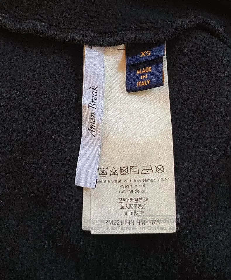 Louis Vuitton Louis Vuitton Black logo monogrammed sweatshirt Size US XS / EU 42 / 0 - 6 Thumbnail