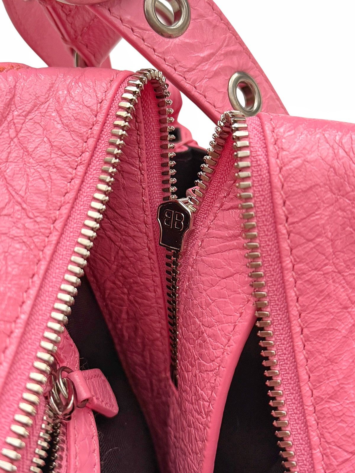 Balenciaga RARE Pink Le Cagole Neo City Bag Arena Leather Size ONE SIZE - 8 Thumbnail