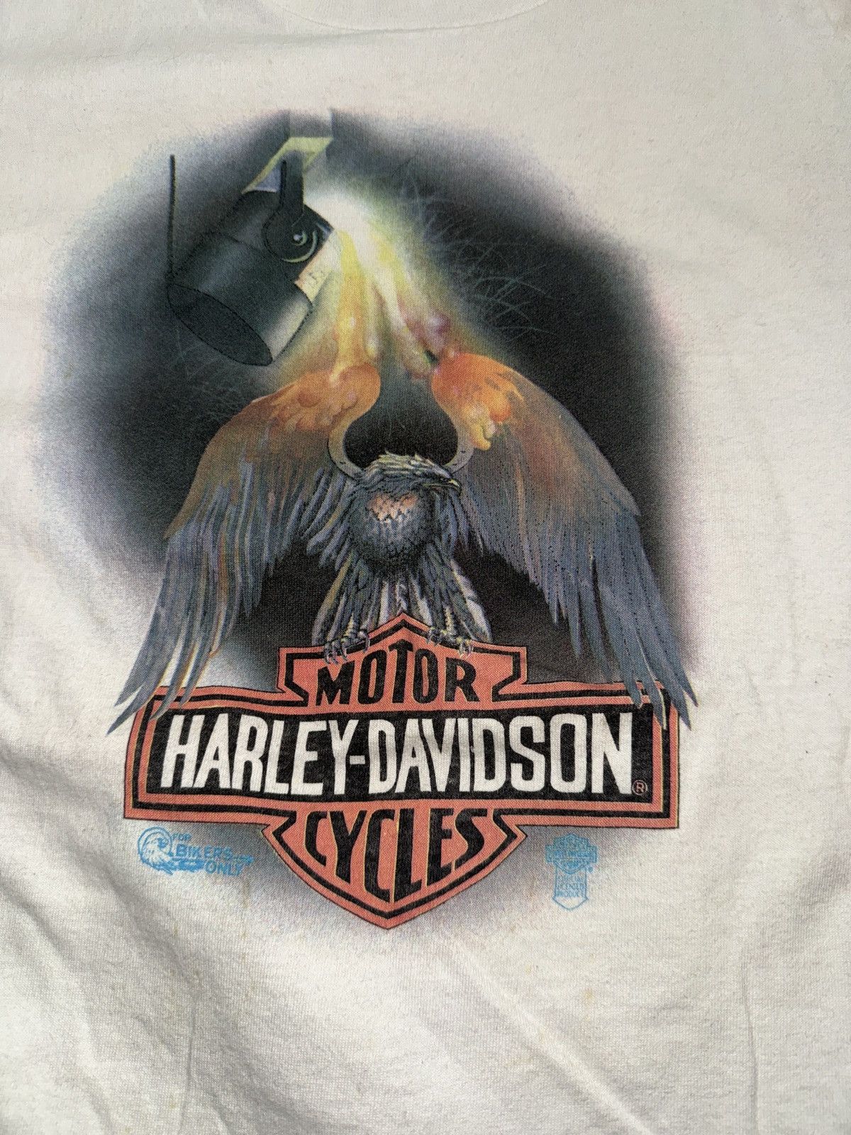 Harley Davidson Vintage Harley Davidson Molten Metal Eagle Dealer Shirt Size US XL / EU 56 / 4 - 1 Thumbnail