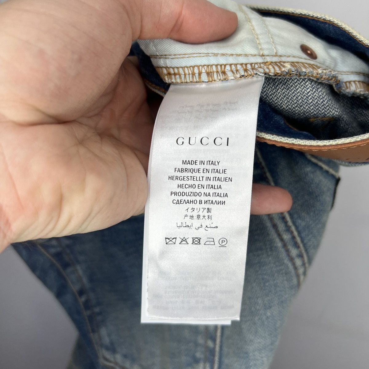 Gucci Gucci Butterfly Embroidery Jeans Denim Trousers Pants Size 26" / US 2 / IT 38 - 12 Thumbnail