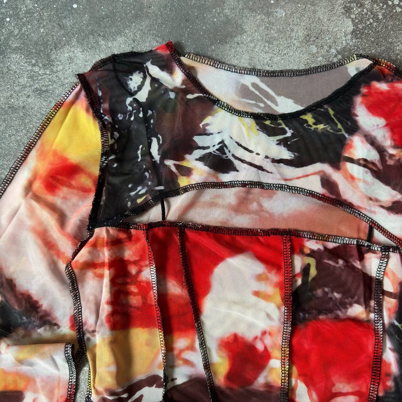 Hysteric Glamour × Japanese Brand × Vintage Y2K Sexy Mesh Top (Jean Paul Gaultier style) Size S / US 4 / IT 40 - 4 Thumbnail