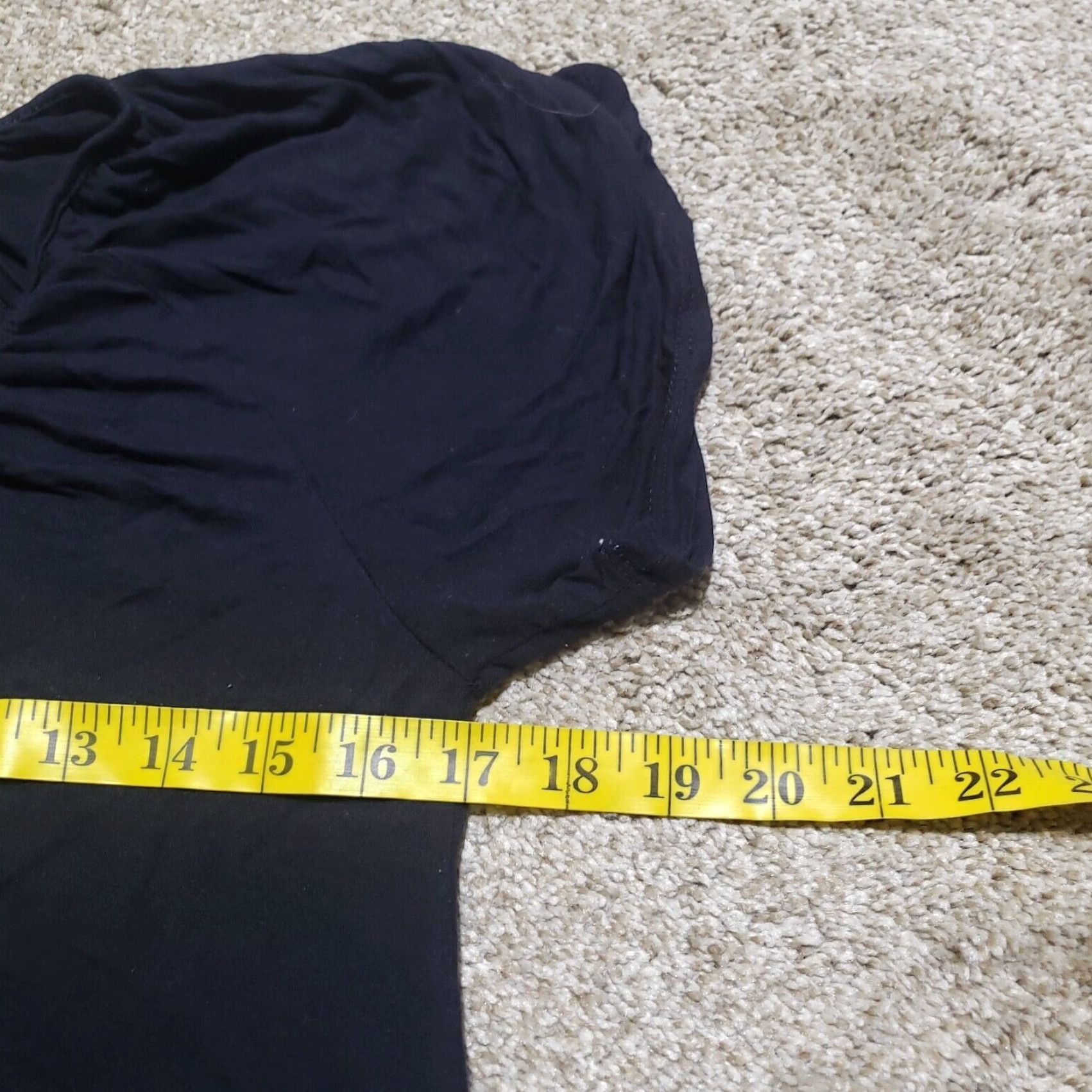 Old Navy VINTAGE Old Navy Women's Shirt Short Sleeve Casual Size M Black Rayon Ruffle 2010s Size M / US 6-8 / IT 42-44 - 4 Thumbnail