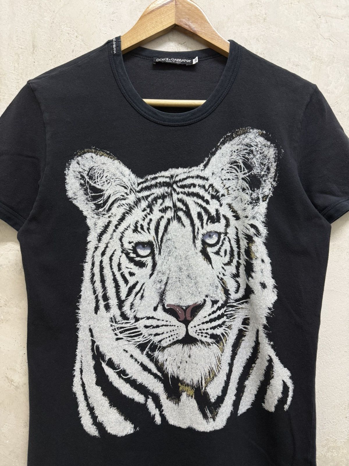 Dolce & Gabbana Dolce & Gabbana White Tiger Graphic Tees Size US S / EU 44-46 / 1 - 2 Thumbnail