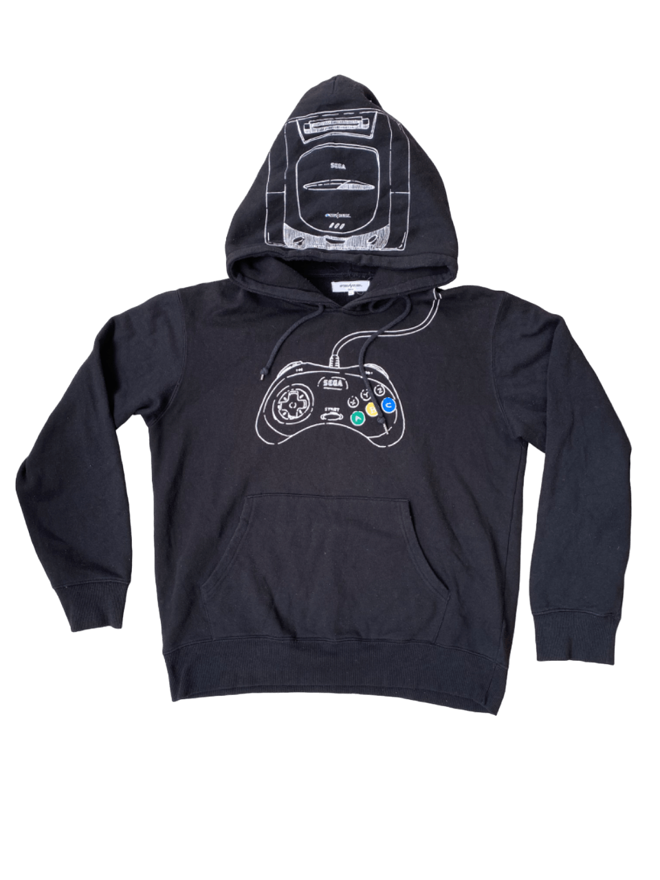 Nintendo × Vintage Vintage 90s Sega Nintendo Hoodie Sweater Size US M / EU 48-50 / 2 - 1 Thumbnail