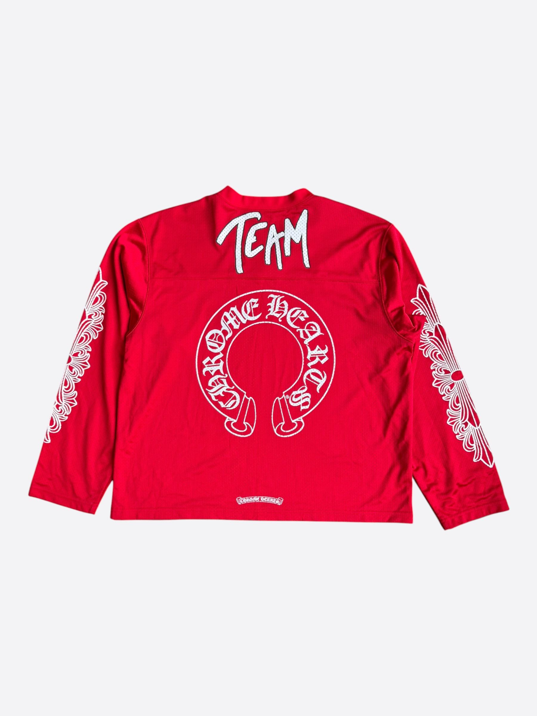 Chrome Hearts Matty Boy Red Form Mesh Jersey Longsleeve T-Shirt Size US L / EU 52-54 / 3 - 2 Thumbnail