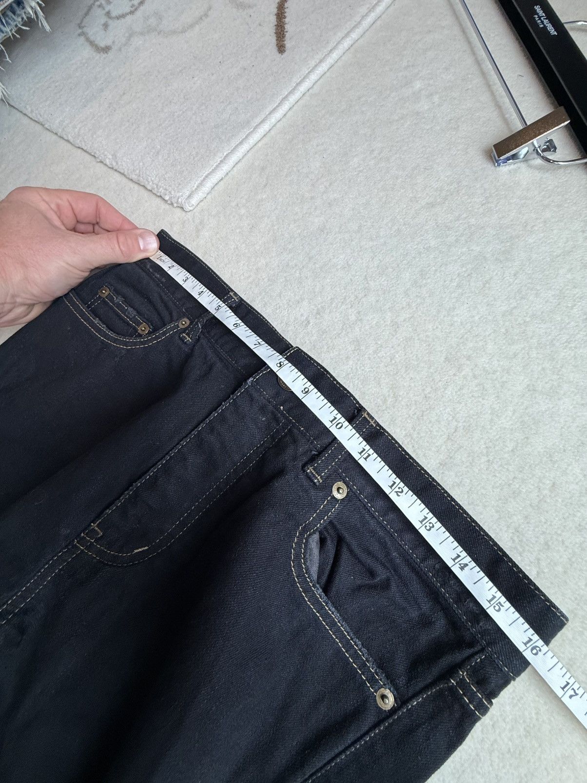 Saint Laurent Paris SS16 Saint Laurent surf sound crash trash black ripped jeans Size US 30 / EU 46 - 5 Thumbnail