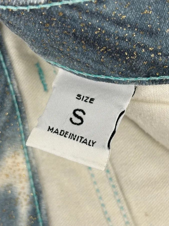 Roberto Cavalli SS2001 Roberto Cavalli Blue Denim Glitter Gradient Jeans Size 26" / US 2 / IT 38 - 12 Thumbnail