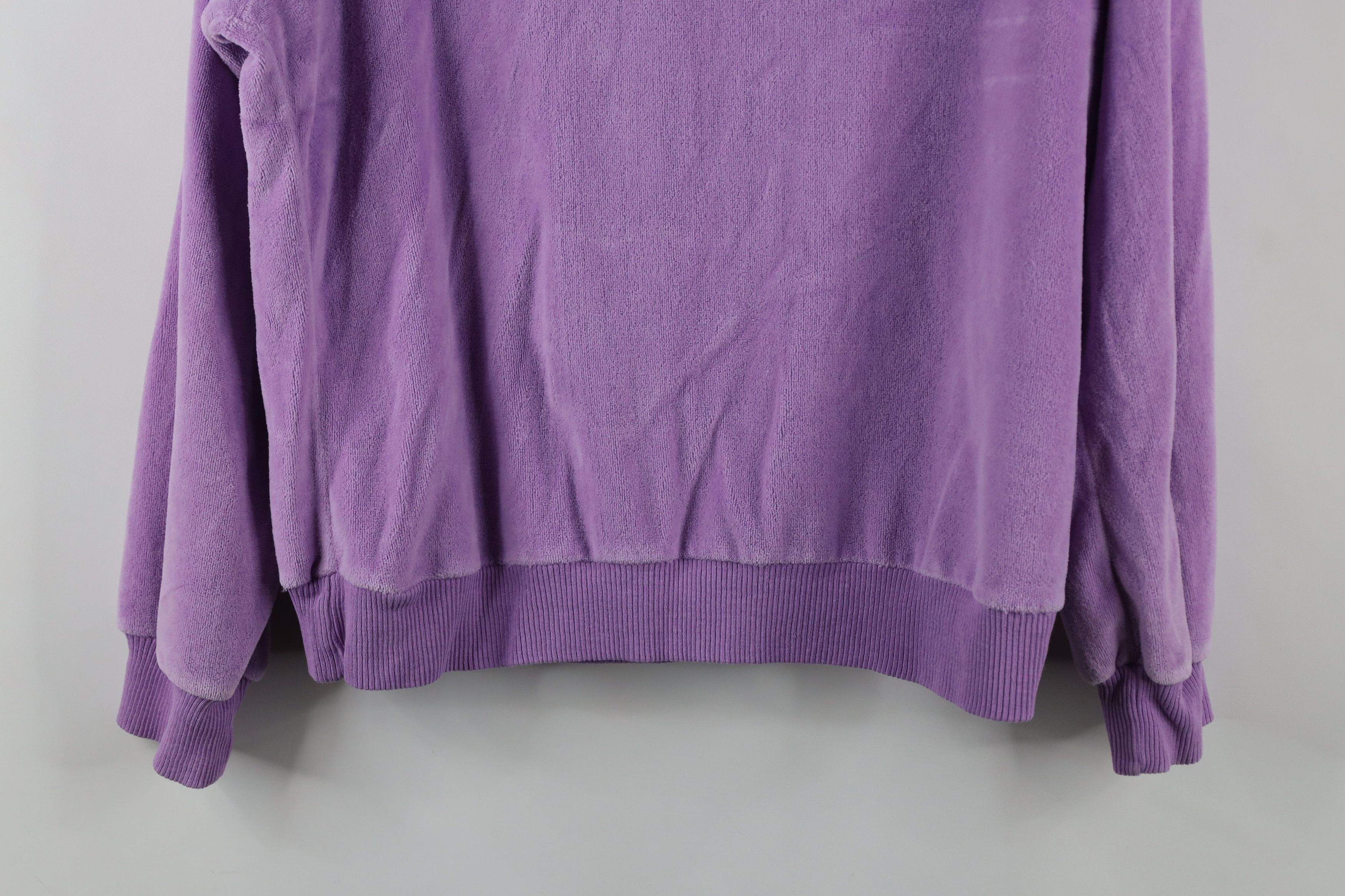 Vintage Vintage 90s Streetwear Blank Terry Cloth Sweater Purple Size M / US 6-8 / IT 42-44 - 11 Thumbnail