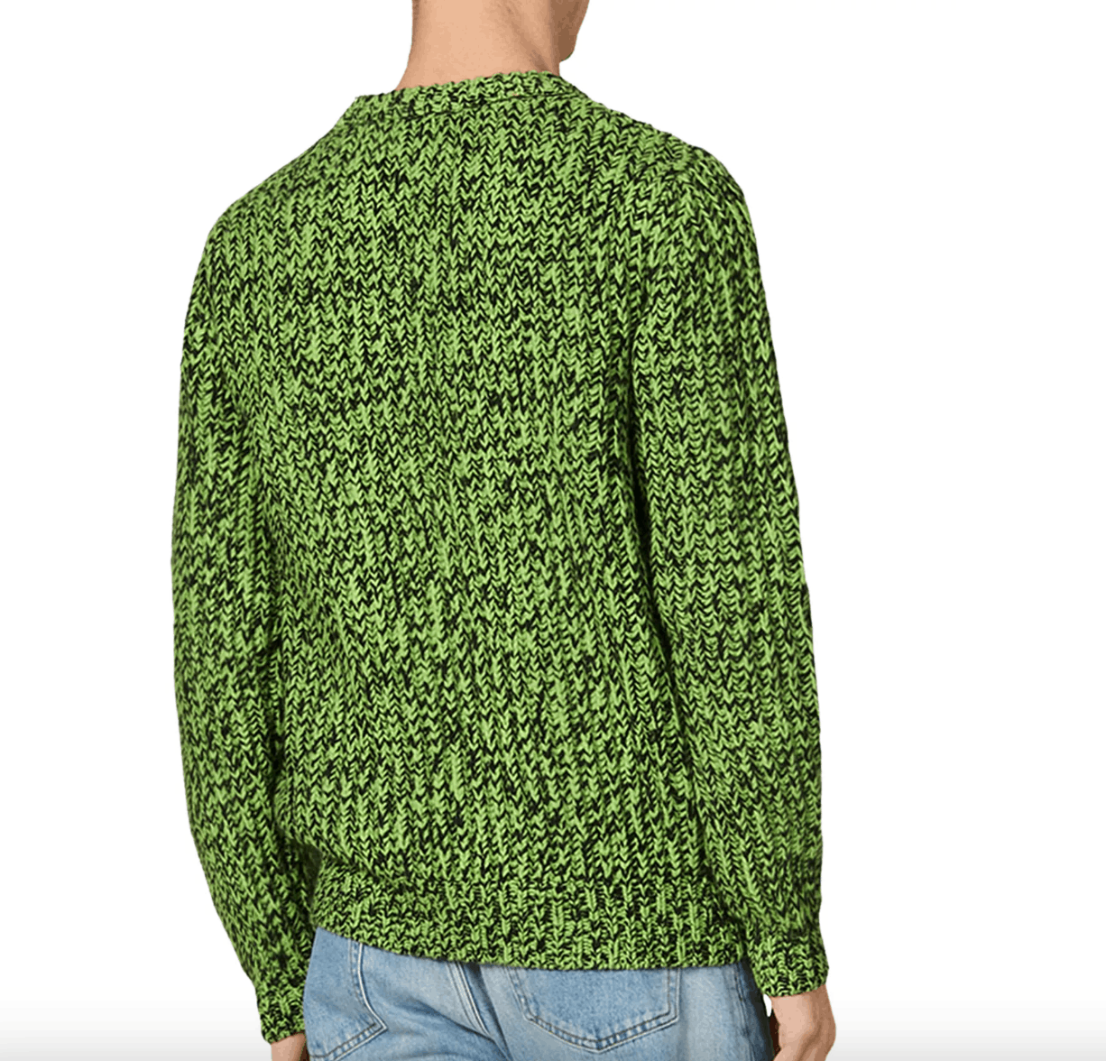 Sandro SANDRO Acid Green Marled Wool Sweater NWT Size XL Size US XL / EU 56 / 4 - 6 Thumbnail