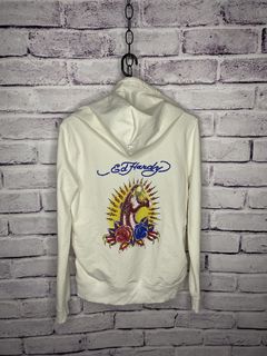 ED HARDY Men Hoodie and Sweats by Christian Audigier Hip Hop Red