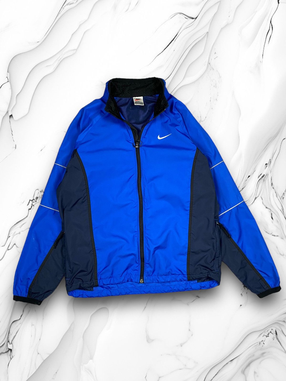 Nike × Vintage Vintage Nike Swoosh Drill Track Jacket Bomber Size US M / EU 48-50 / 2 - 1 Thumbnail